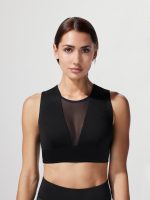 Polaris Long Line Bra - BLACK