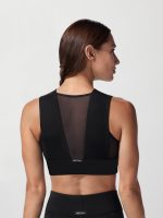 Polaris Long Line Bra - BLACK - Image 3