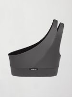 Tigress Gloss Long Line Bra - GUNMETAL - Image 3