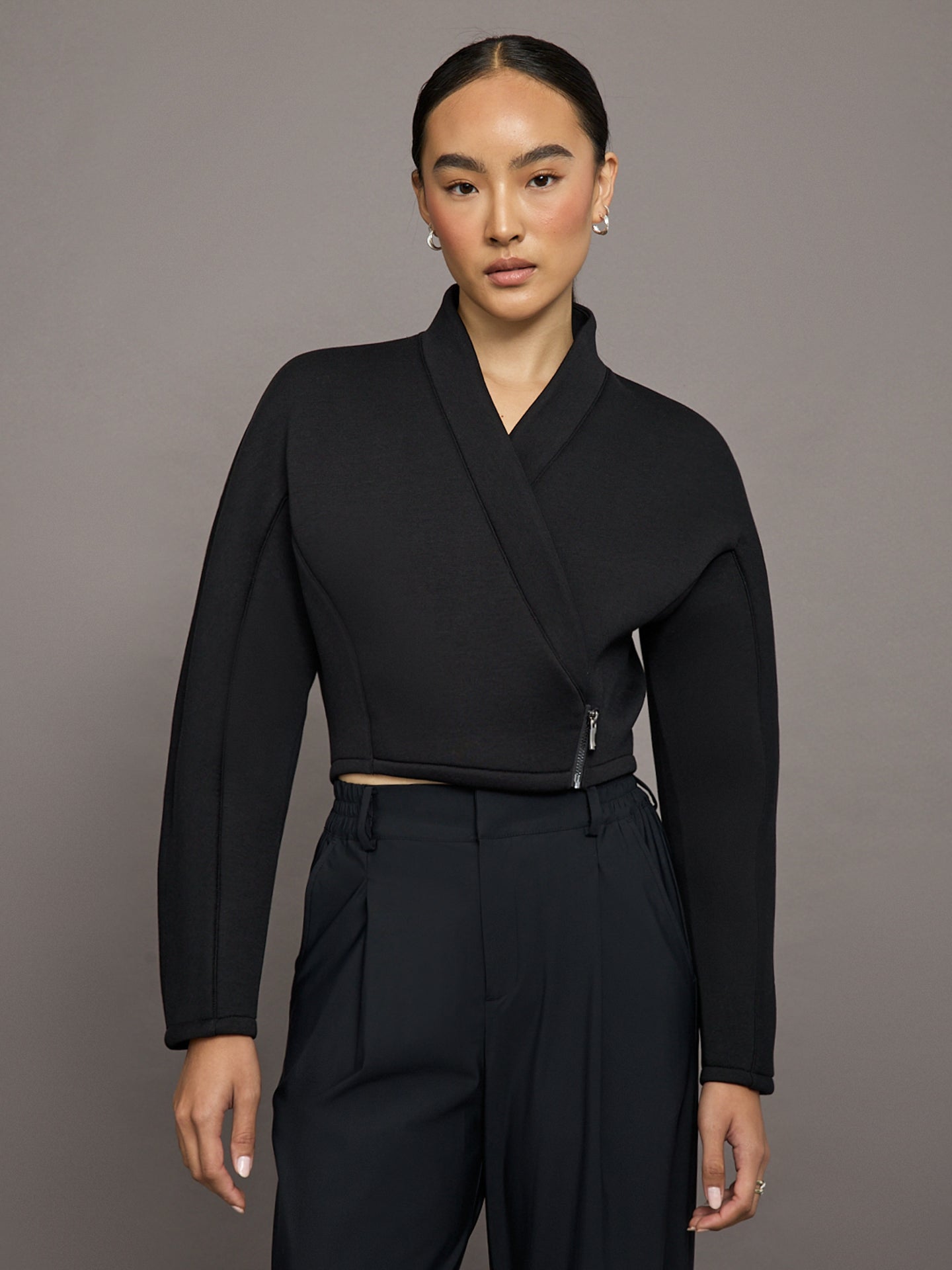 MICH-VWJK44-BLKBLK-Volta-Wrap-Jacket-color-Black_1732-Edit Volta Wrap Jacket - Black - Image 1