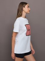 Missoni Short Sleeve t-shirt - Brilliant White/Pink - Image 5
