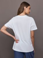 Short Sleeve t-shirt - Brilliant White/Blue - Image 6
