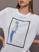 Short Sleeve t-shirt - Brilliant White/Blue - Image 3