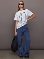 Short Sleeve t-shirt - Brilliant White/Blue - Image 4