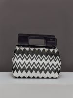 Plexi Pouch Small - Wave Black/White