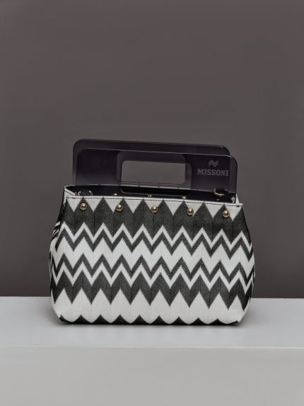 Plexi Pouch Small - Wave Black/White