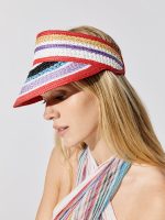 Straw Visor - Multi Fondo Bianco - Image 2