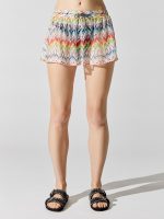 Lightweight Knit Shorts - Chevron Multi Zig Zag Stampa Chevron - Image 5