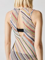 Sleeveless Mini Dress Cover Up - Bright Multi On White - Image 7