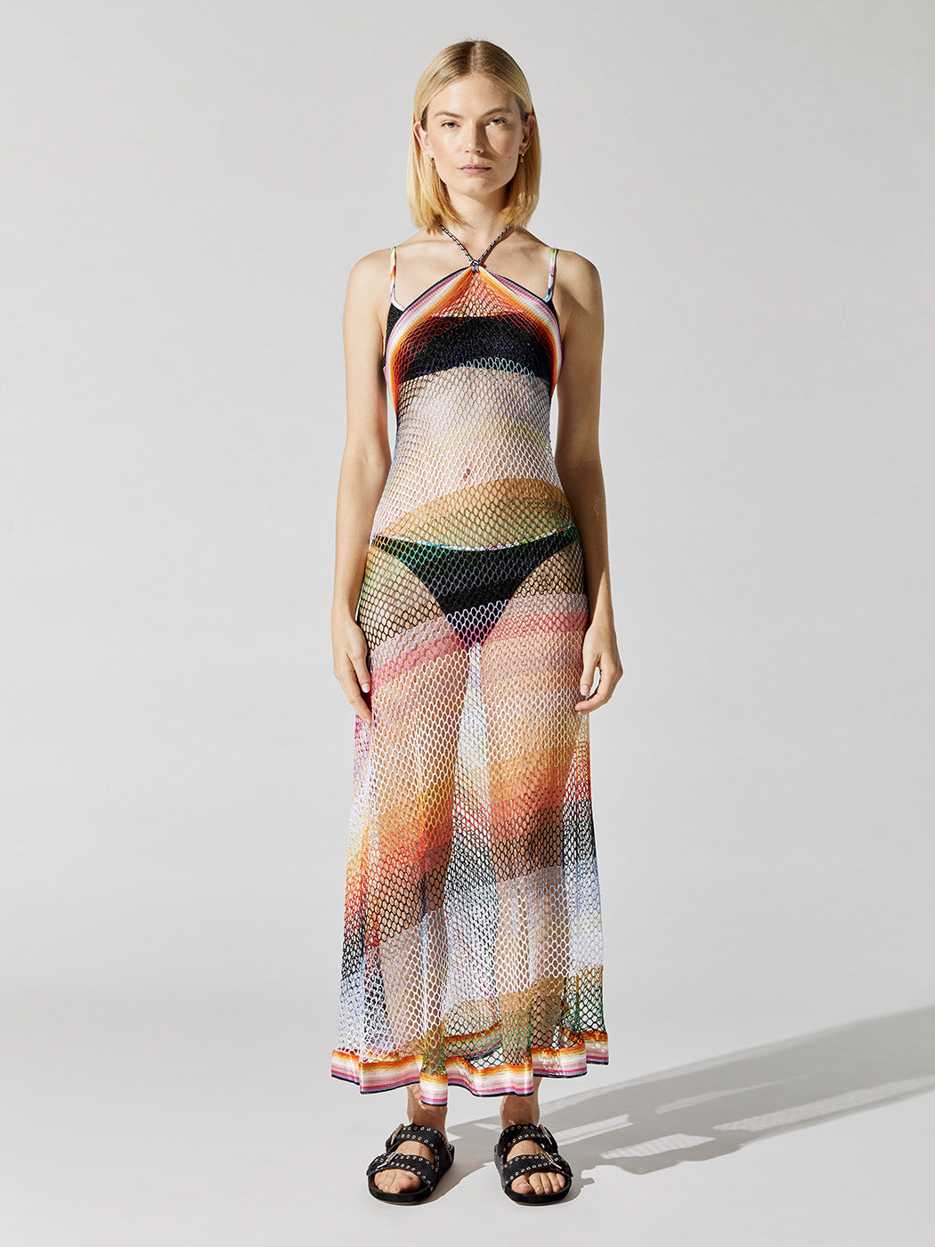 MISS-MS22SQ0RSM83U-COLMUL-Long-Cover-Up-color-BV00A2-multi-shade-mesh-28924_a1d2fcba-8206-4ff2-9a2d-ec671d0e25b4 Long Sleeveless Cover Up - Bv00A2 Multi Shade Mesh - Image 1