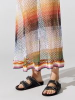 Long Sleeveless Cover Up - Bv00A2 Multi Shade Mesh - Image 6