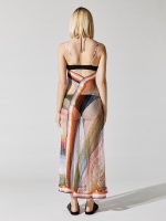 Long Sleeveless Cover Up - Bv00A2 Multi Shade Mesh - Image 4