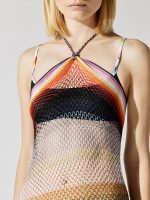 Long Sleeveless Cover Up - Bv00A2 Multi Shade Mesh - Image 5