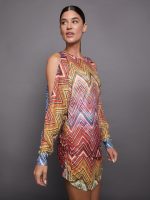 Short Cover Up - Multi Chevron - Image 3