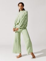 Cable Trousers - Sage - Image 6