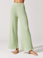 Cable Trousers - Sage - Image 3