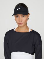 W NK AERO DF ADV ADVNTGE VISOR - Black/White - Image 2