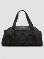 Nike One Club Gym Bag - Black/Black/White - Image 2