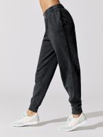 Sportswear High Rise Wash Pant - Black-Black - Image 3