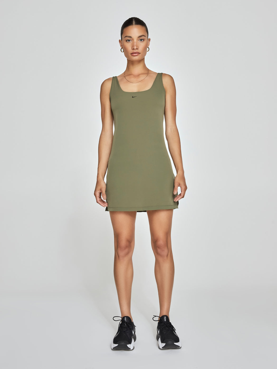 Nike Bliss Luxe Dress - Medium Olive/Clear - Image 3