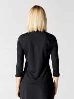 NikeCourt Dri-FIT UV Victory 3/4-Sleeve Tennis Top - Black - Image 3