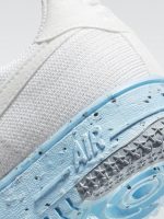 Air Force 1 Crater Flyknit Sneaker - White-White-Pure Platinum - Image 8