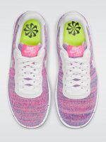 Air Force 1 Crater Flyknit Sneaker - Fuchsia Glow-White-Pink Blast-Green Glow - Image 5