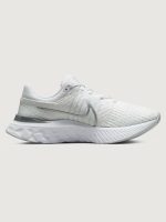 Nike React Infinity Run Flyknit 3 - White/Metallic Silver-Pure Platinum
