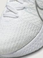 Nike React Infinity Run Flyknit 3 - White/Metallic Silver-Pure Platinum - Image 9