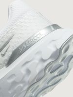Nike React Infinity Run Flyknit 3 - White/Metallic Silver-Pure Platinum - Image 10