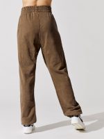 Washed Fleece Pant Essential Collection - Ironstone-Black - Image 5