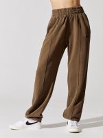 Washed Fleece Pant Essential Collection - Ironstone-Black - Image 4