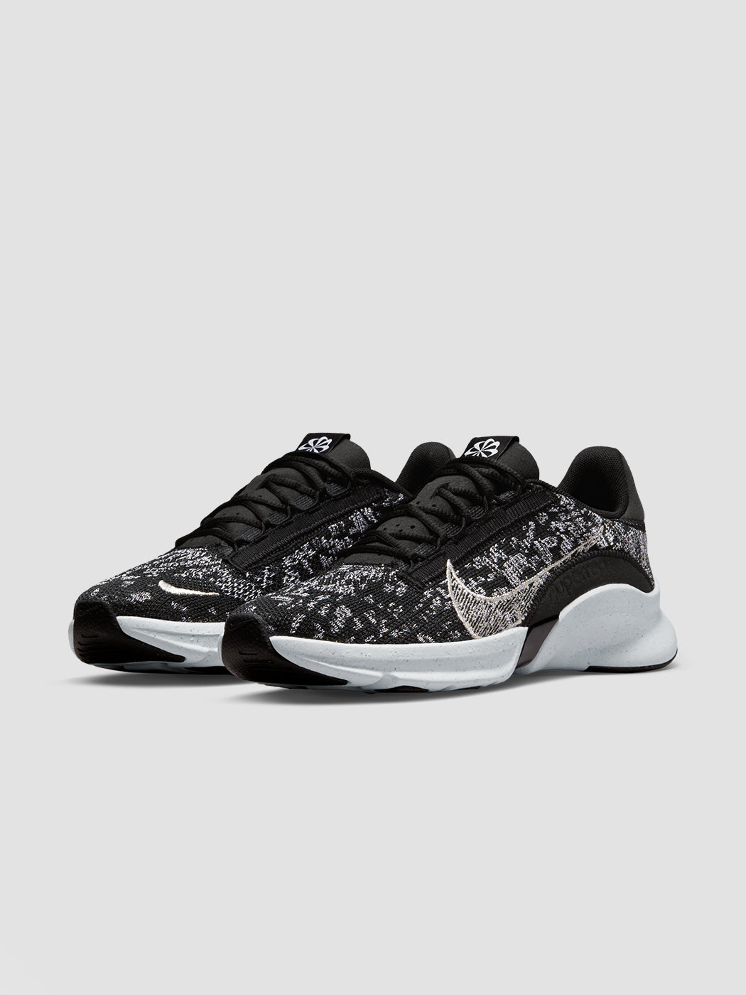Nike SuperRep Go 3 Flyknit "Next Nature" - Black/Metallic Silver-White - Image 3
