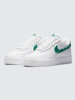 Nike Air Force 1 '07 Essential - White/Malachite-White-White - Image 3