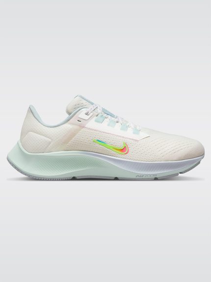 Nike Air Zoom Pegasus 38 Premium Sneaker - Summit White-Volt-Black-Aura