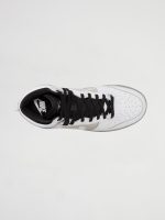 W NIKE DUNK HIGH SE - WHITE/WHITE-METALLIC SILVER-BLACK - Image 4