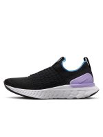 W NIKE REACT PHANTOM RUN FK 2 - Black/Lilac-Barely Grape-University Blue - Image 3