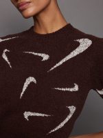 Nike Sportswear Phoenix Cozy Boucle Top- LT Orewood Brn/Medium Ash - Image 5