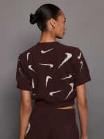 Nike Sportswear Phoenix Cozy Boucle Top- LT Orewood Brn/Medium Ash - Image 3