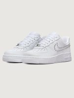 Wmns Air Force 1 '07 - White/Chrome-Metallic Silver - Image 7