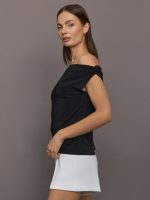 Drop Shoulder top - Black - Image 5