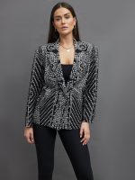 SINGLE BREASTED STRAIGHT FIT JACKET - STUDS - Image 8