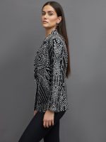 SINGLE BREASTED STRAIGHT FIT JACKET - STUDS - Image 9
