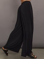 Mens Pleat Pant - Black - Image 4
