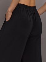 Mens Pleat Pant - Black - Image 6