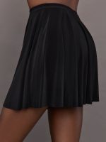 Flared Mini Skirt - Black - Image 6