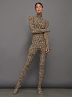 Slim Fit Long Sleeve Turtle Top - BB Leopard