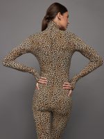 Slim Fit Long Sleeve Turtle Top - BB Leopard - Image 6