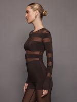 Sliced Top - Chocolate/Chocolate Mesh - Image 3