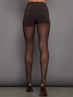 Legging W/ Mesh Bottom Footsie - Chocolate/Chocolate Mesh - Image 4